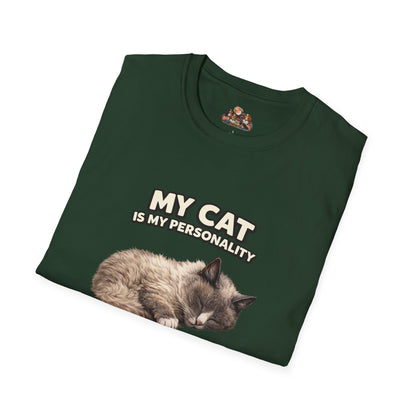 My Cat Is My Personality – "The Gentle Presence" – Personalized Custom Cat Shirt