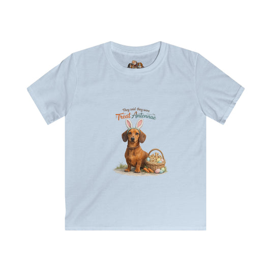 Dachshund Treat Antennae™ — Youth Dog Lover Tee