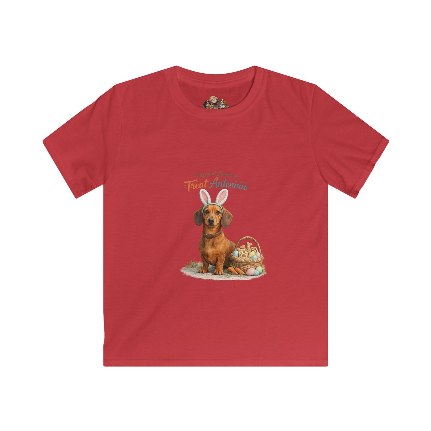 Dachshund Treat Antennae™ — Youth Dog Lover Tee