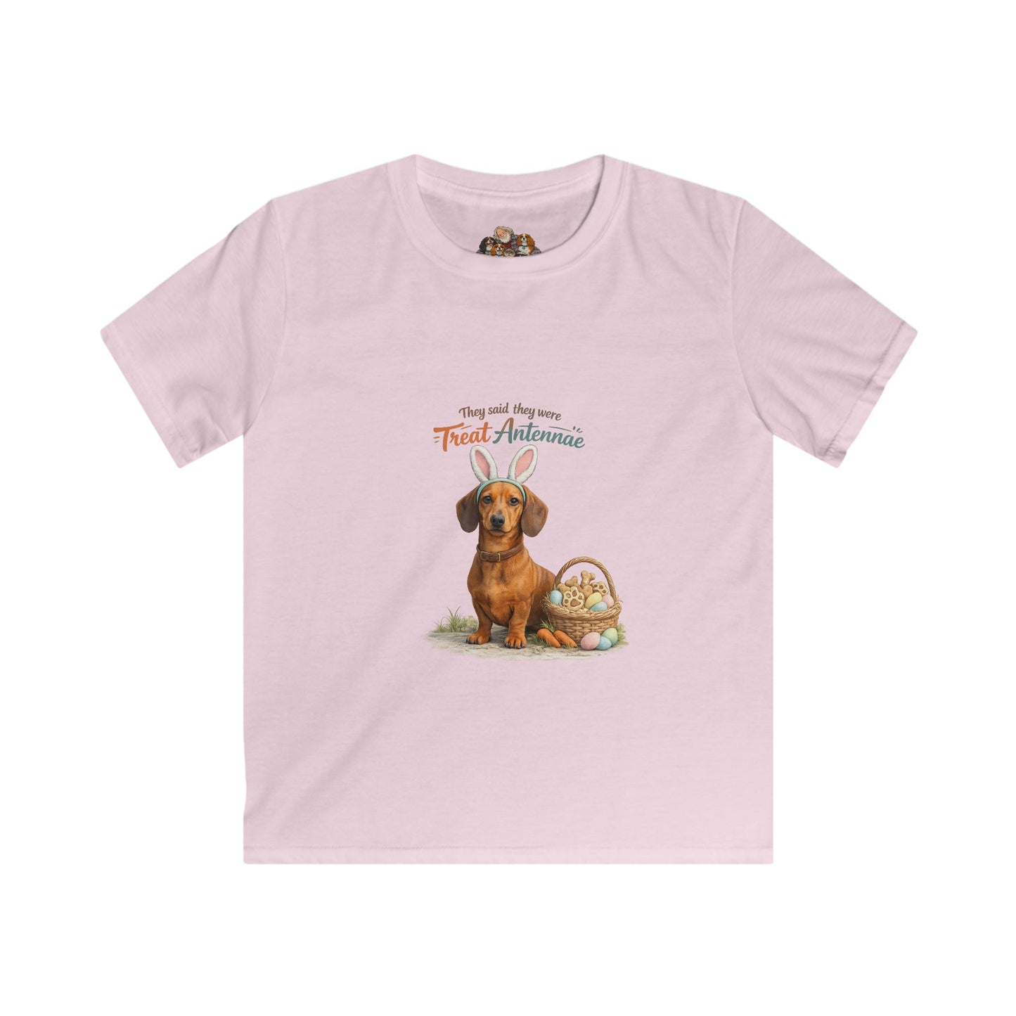 Dachshund Treat Antennae™ — Youth Dog Lover Tee