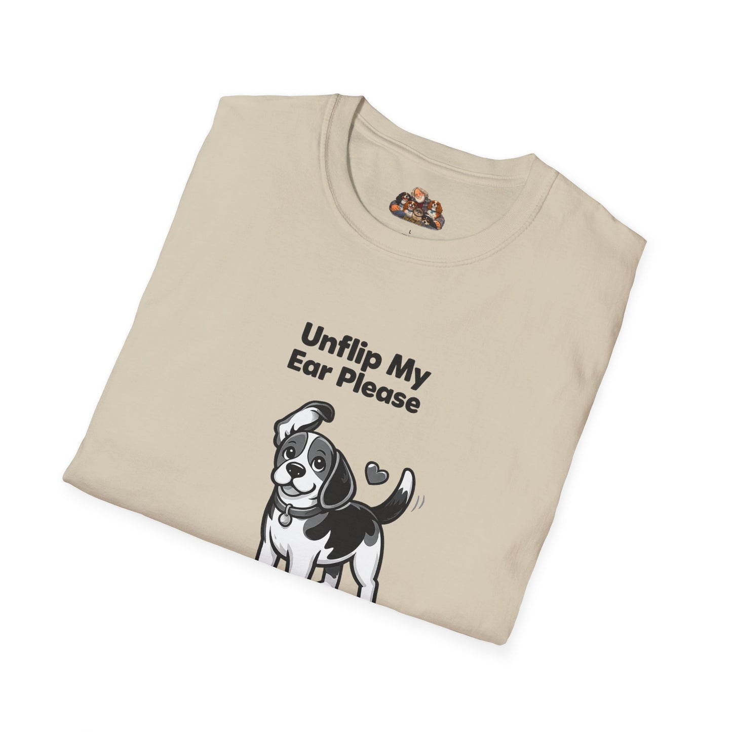 Unflip My Ear Please  —  Black And White Minimalist Family Collection For Adult Dog Lovers