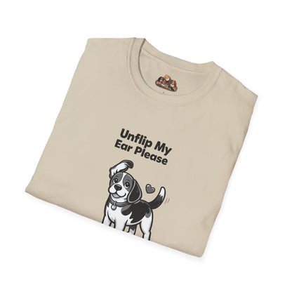Unflip My Ear Please  —  Black And White Minimalist Family Collection For Adult Dog Lovers