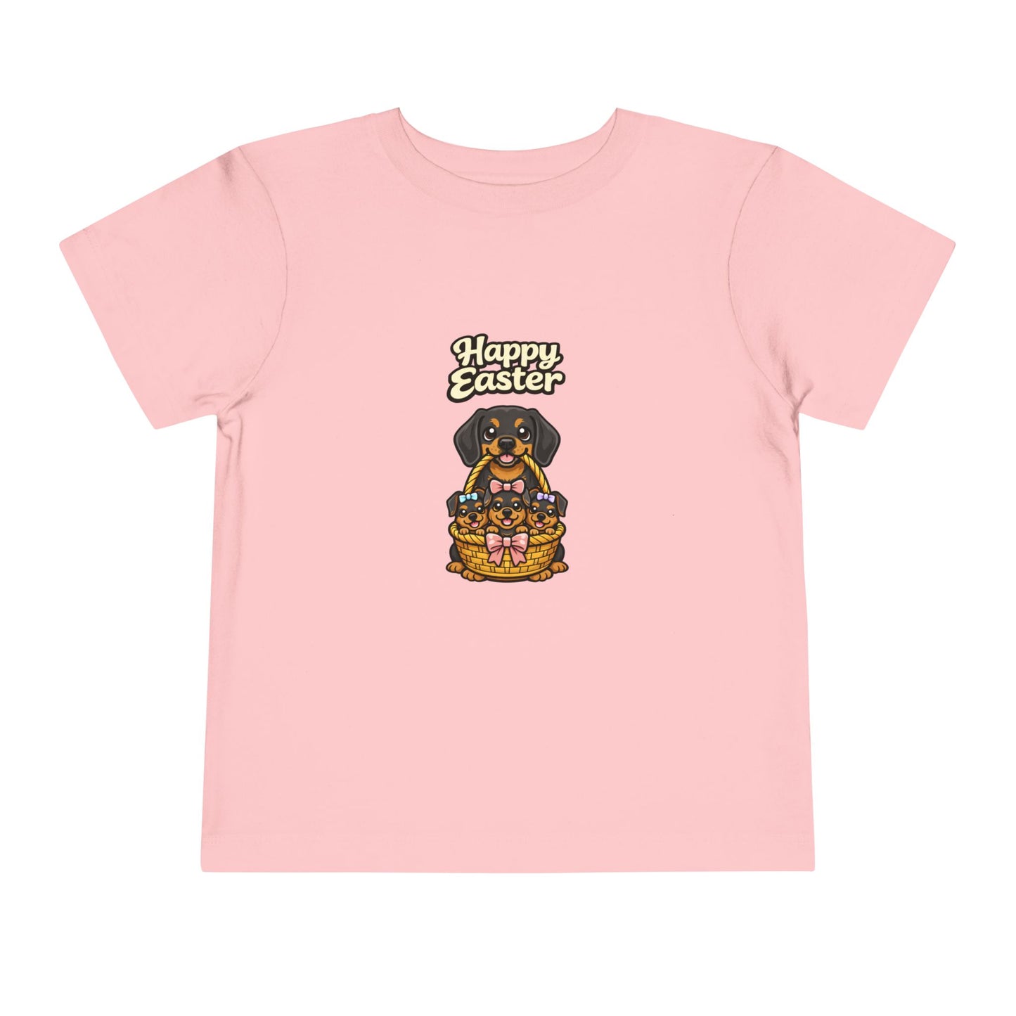 Dachshund Family Happy Easter -- Toddler Dog Lover Tee