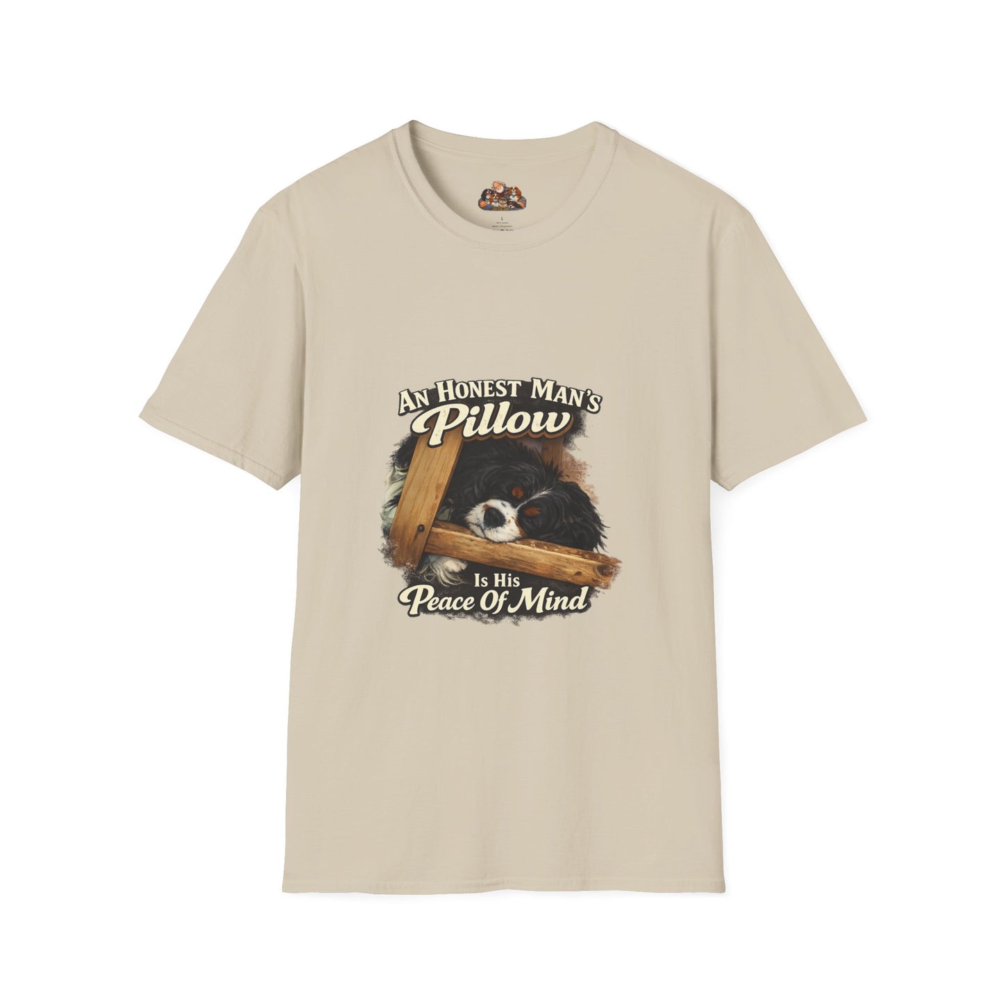 An Honest Man's Pillow Is His Peace Of Mind  —  Dog Lover T-Shirt