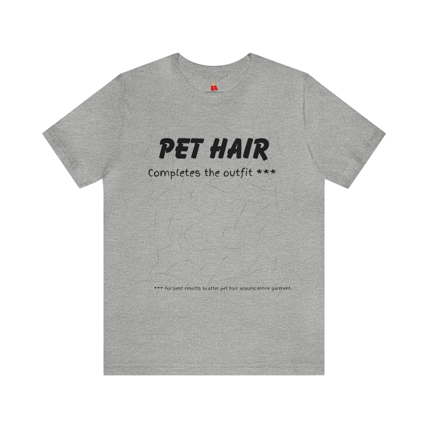BLACK Pet Hair Completes the Outfit Unisex Jersey Tee
