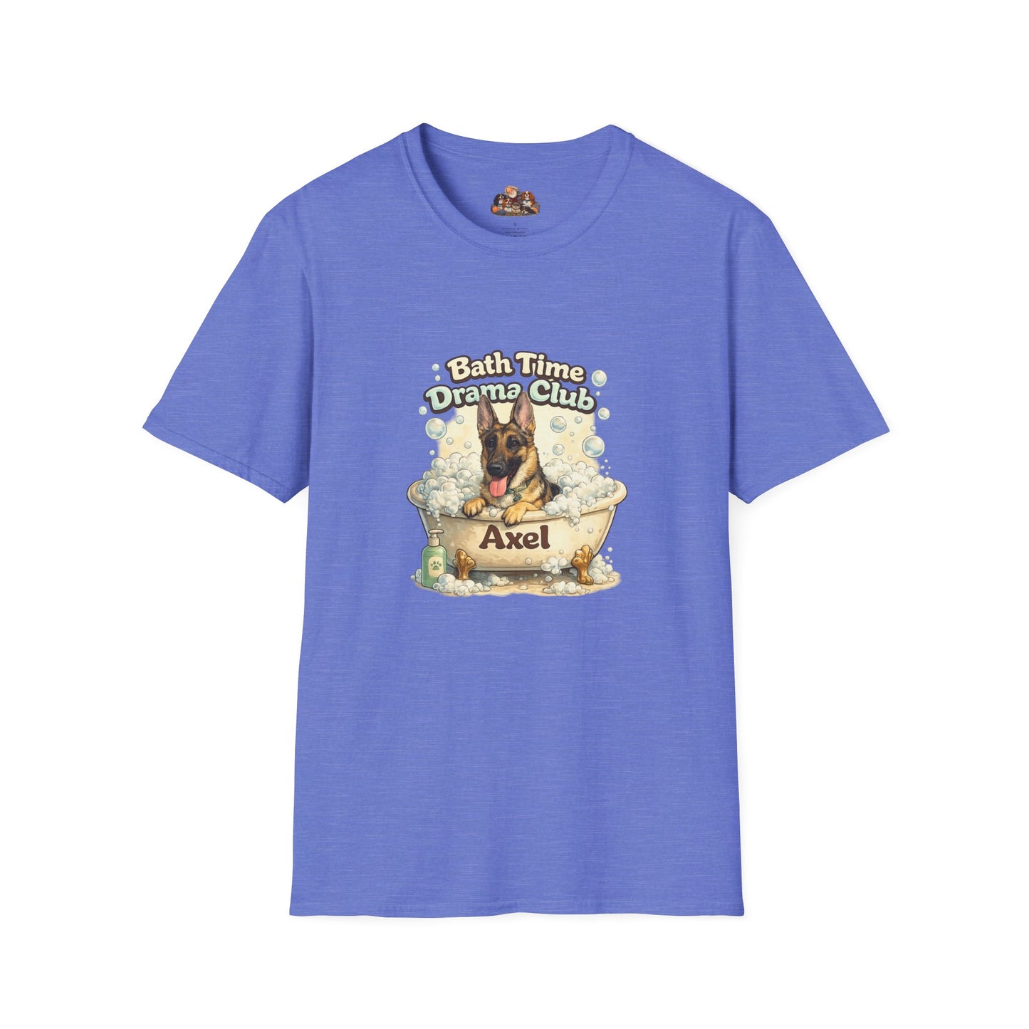 Bath Time Drama Club – Personalized Dog Spa T-Shirt – Paw Spa Days Remembered