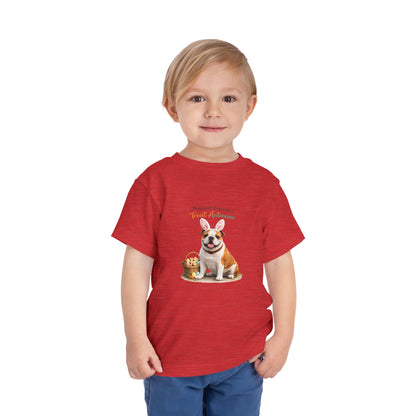 Bulldog Treat Antennae™ -- Toddler Dog Lover Tee