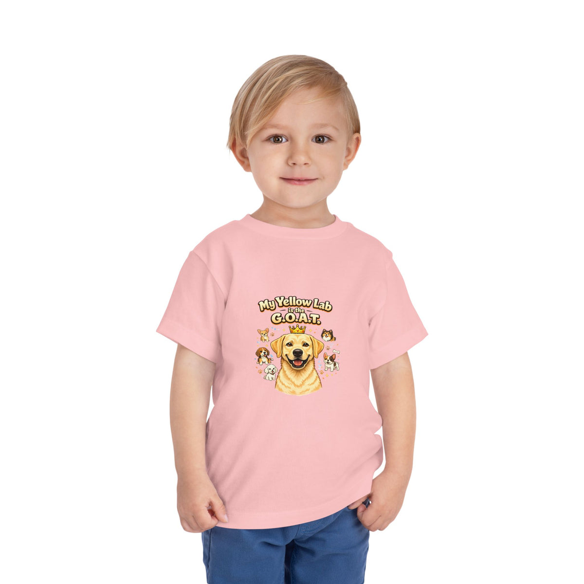 Let your toddler show their pride -- "My Yellow Lab is the G.O.A.T." – Toddler T-Shirt