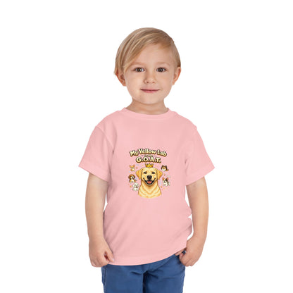 Let your toddler show their pride -- "My Yellow Lab is the G.O.A.T." – Toddler T-Shirt