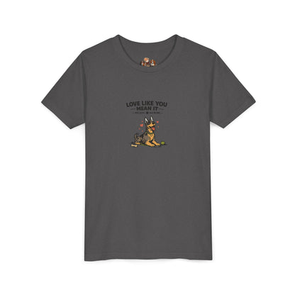 Love Like You Mean It -- Youth Dog Lover Tee
