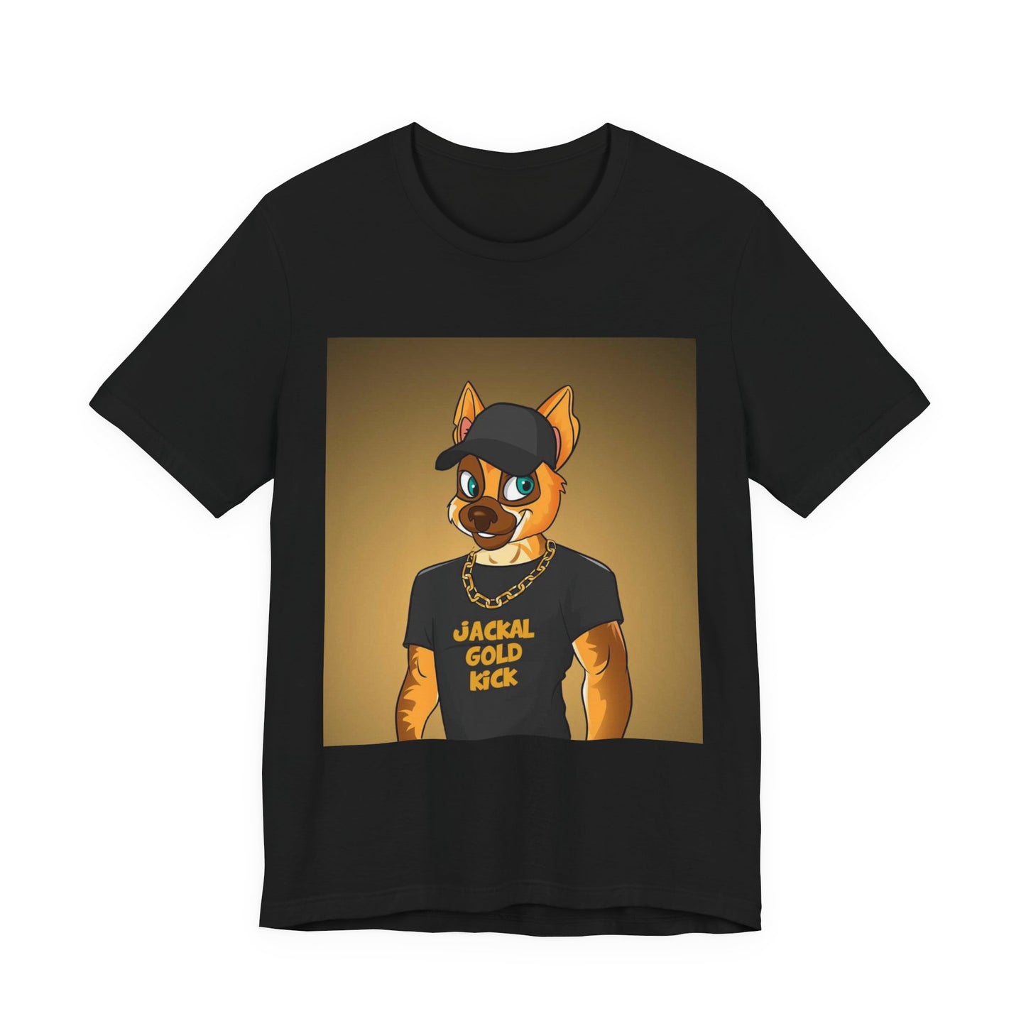 ‘Jackal Gold Kick’ Unisex Jersey Short Sleeve Tee