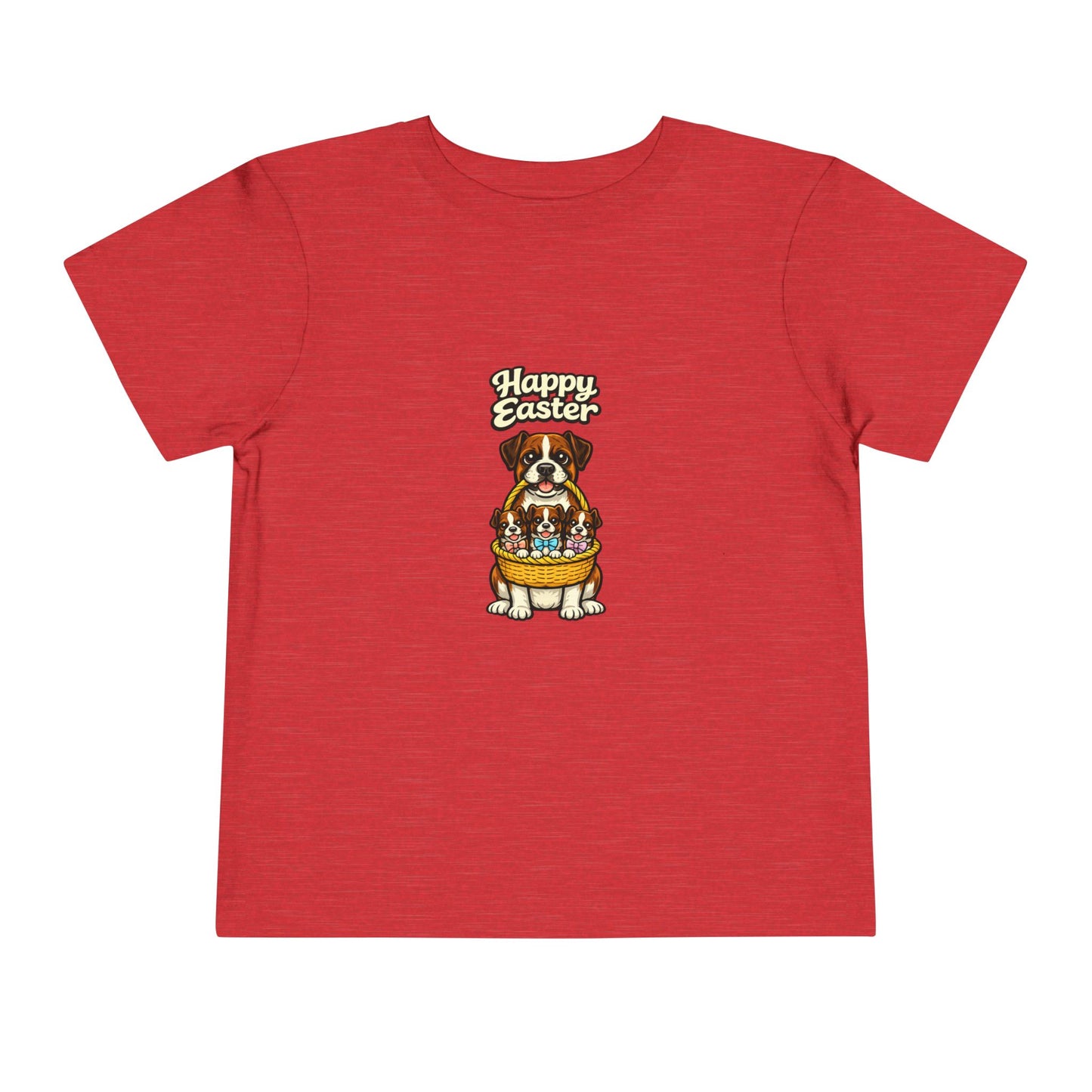 Boxer Family Happy Easter -- Toddler Dog Lover Tee