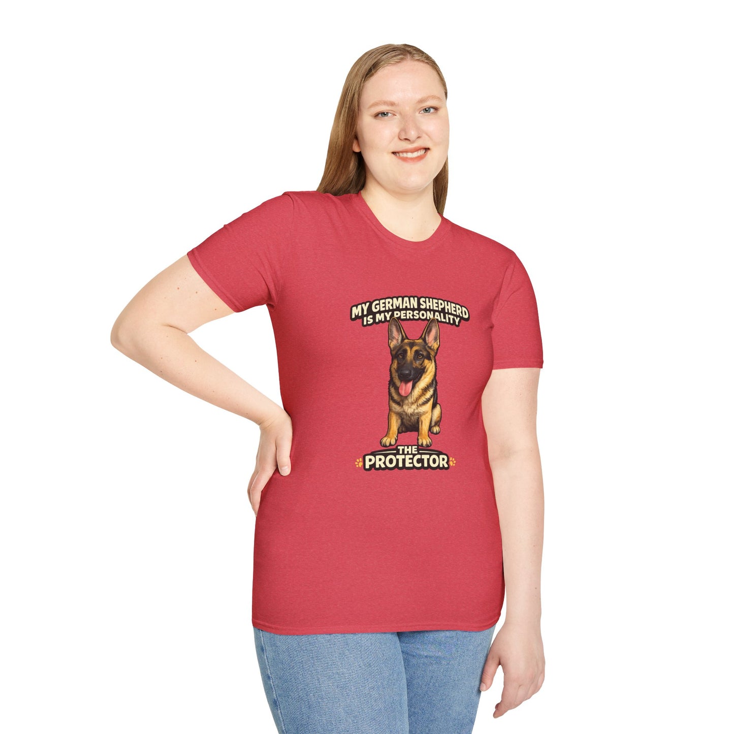 My German Shepherd Is My Personality -- The Protector -- Personalized Dog Breed Tee
