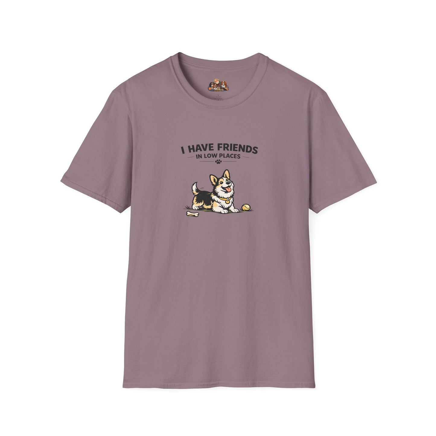I Have Friends In Low Places  —  Soft-Color Minimalist Family Collection For Adult Dog Lovers