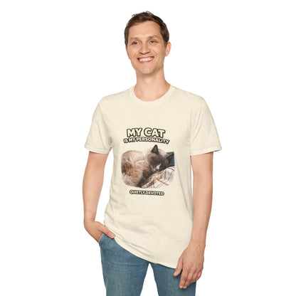 My Cat Is My Personality – "Quietly Devoted" – Personalized Custom Cat Shirt