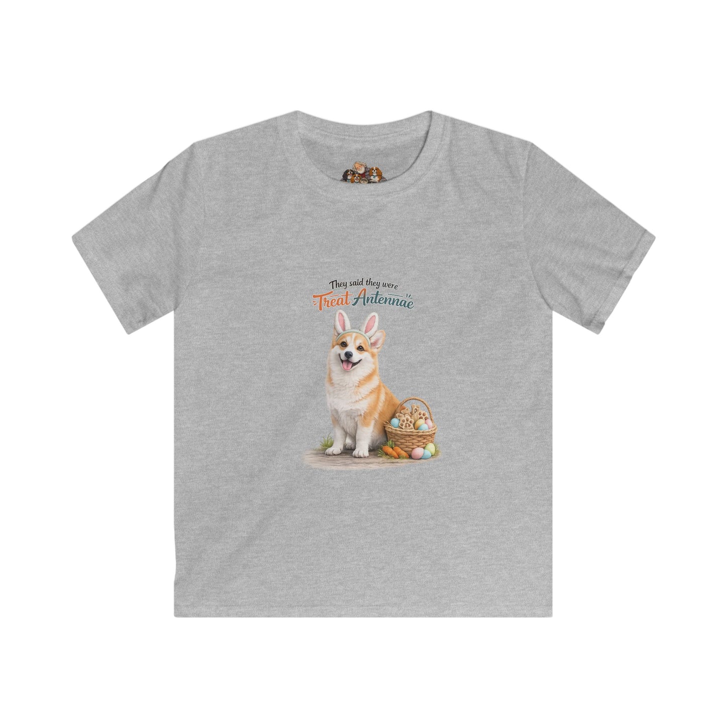 Corgi Treat Antennae™ — Youth Dog Lover Tee