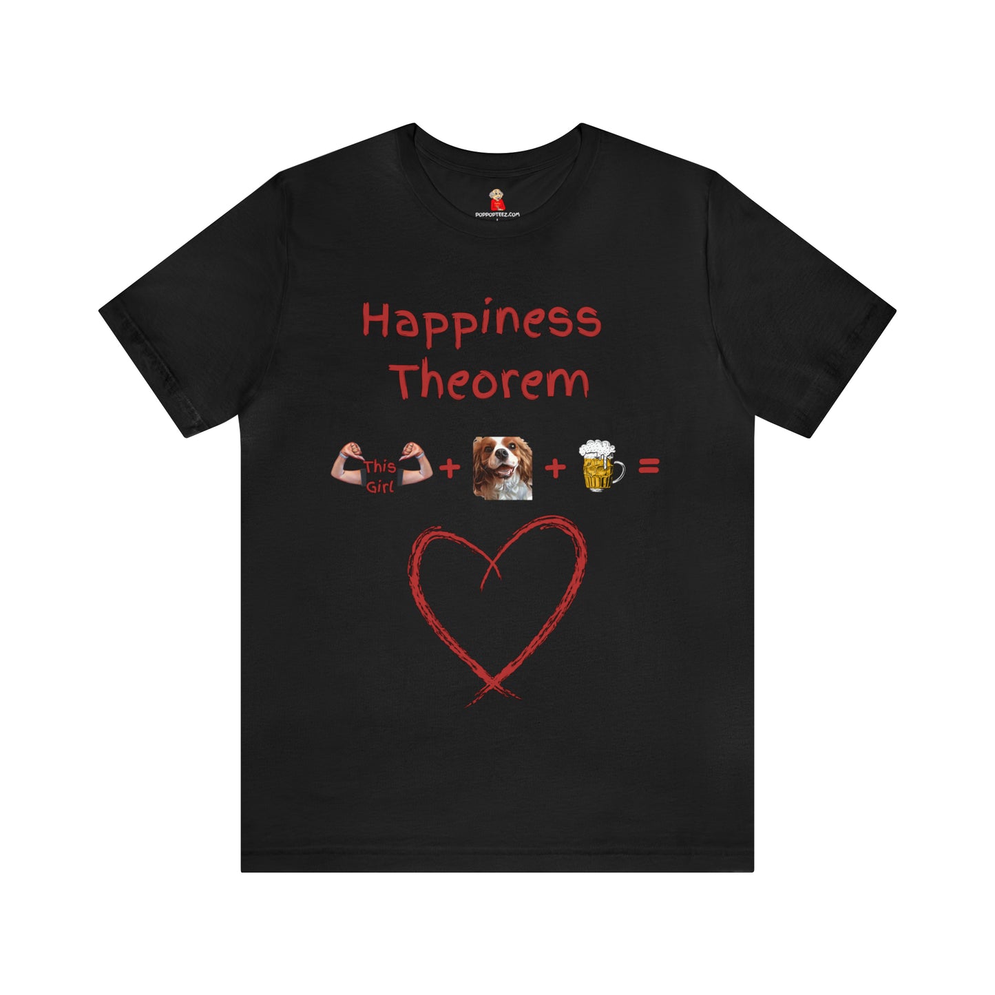 This Girl + Cavalier + Beer = Happiness Unisex Jersey Tee