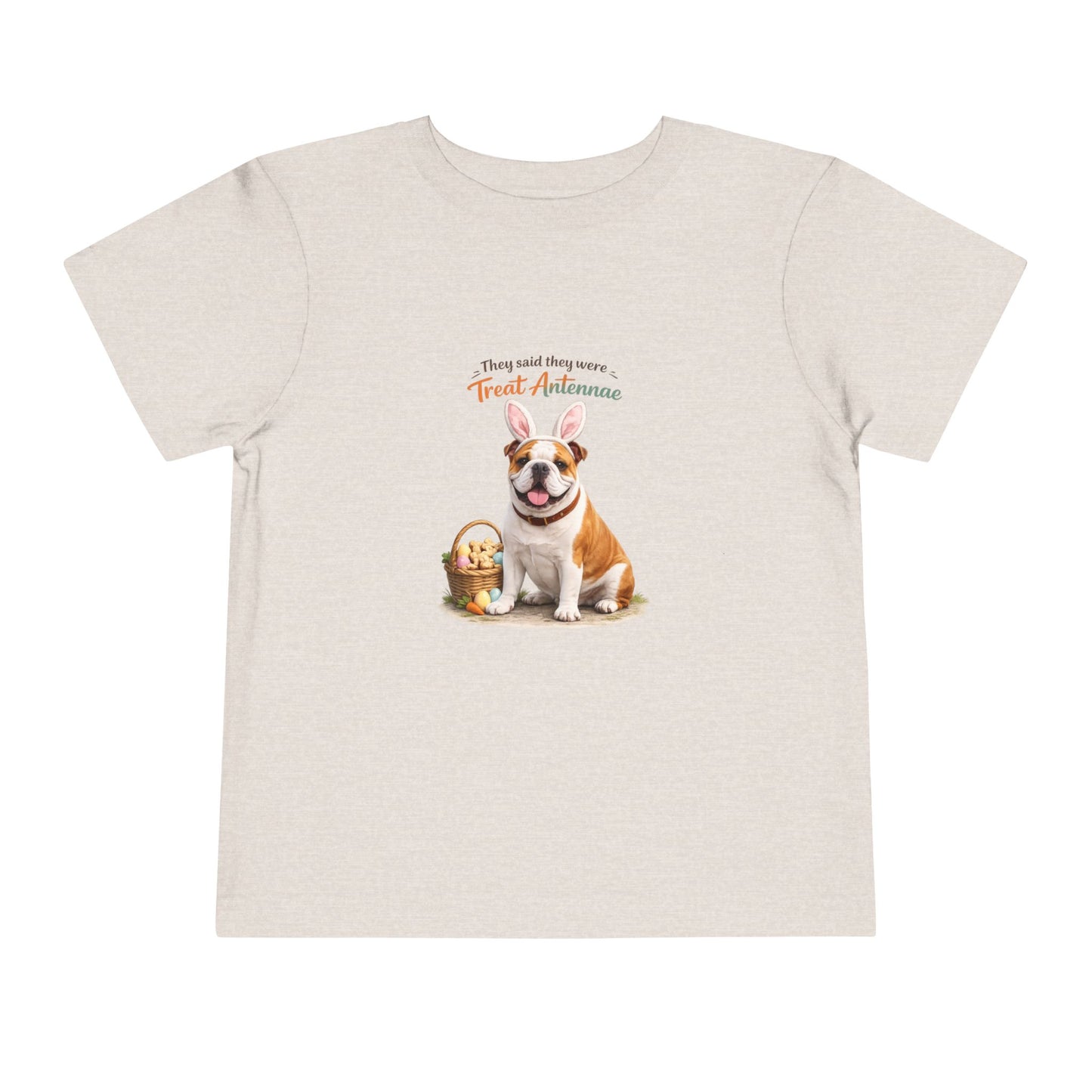 Bulldog Treat Antennae™ -- Toddler Dog Lover Tee