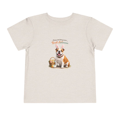 Bulldog Treat Antennae™ -- Toddler Dog Lover Tee