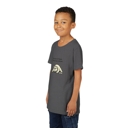 Built Like A Tank. Moves Like A Sloth. -- Youth Dog Lover Tee