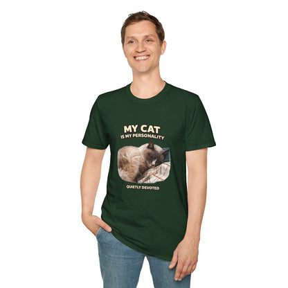 My Cat Is My Personality – "Quietly Devoted" – Personalized Custom Cat Shirt