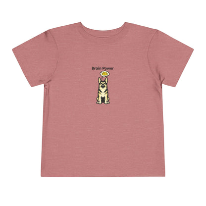 Brain Power  -- Toddler Dog Lover Tee