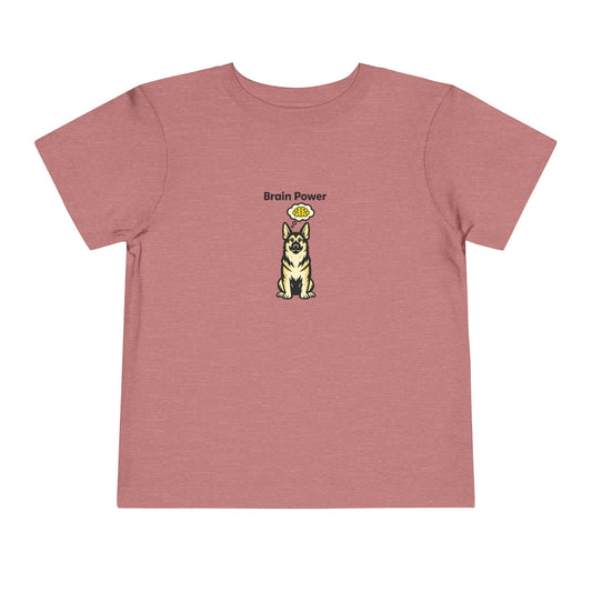 Brain Power  -- Toddler Dog Lover Tee