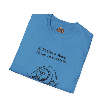 Built Like A Tank, Moves Like A Sloth -- Black And White Minimalist Family Collection For Adult Dog Lovers