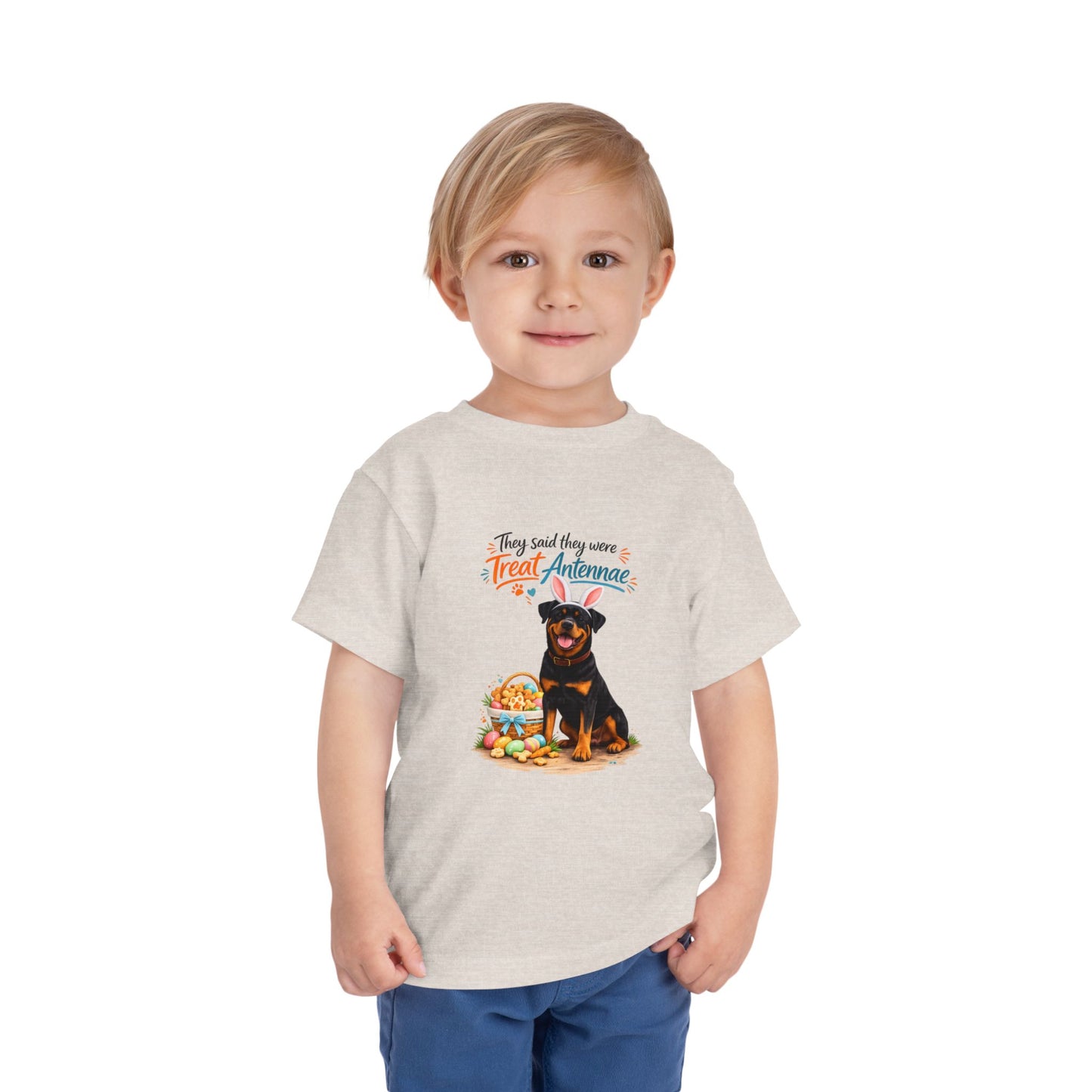 Rottweiler Treat Antennae™ -- Toddler Dog Lover Tee