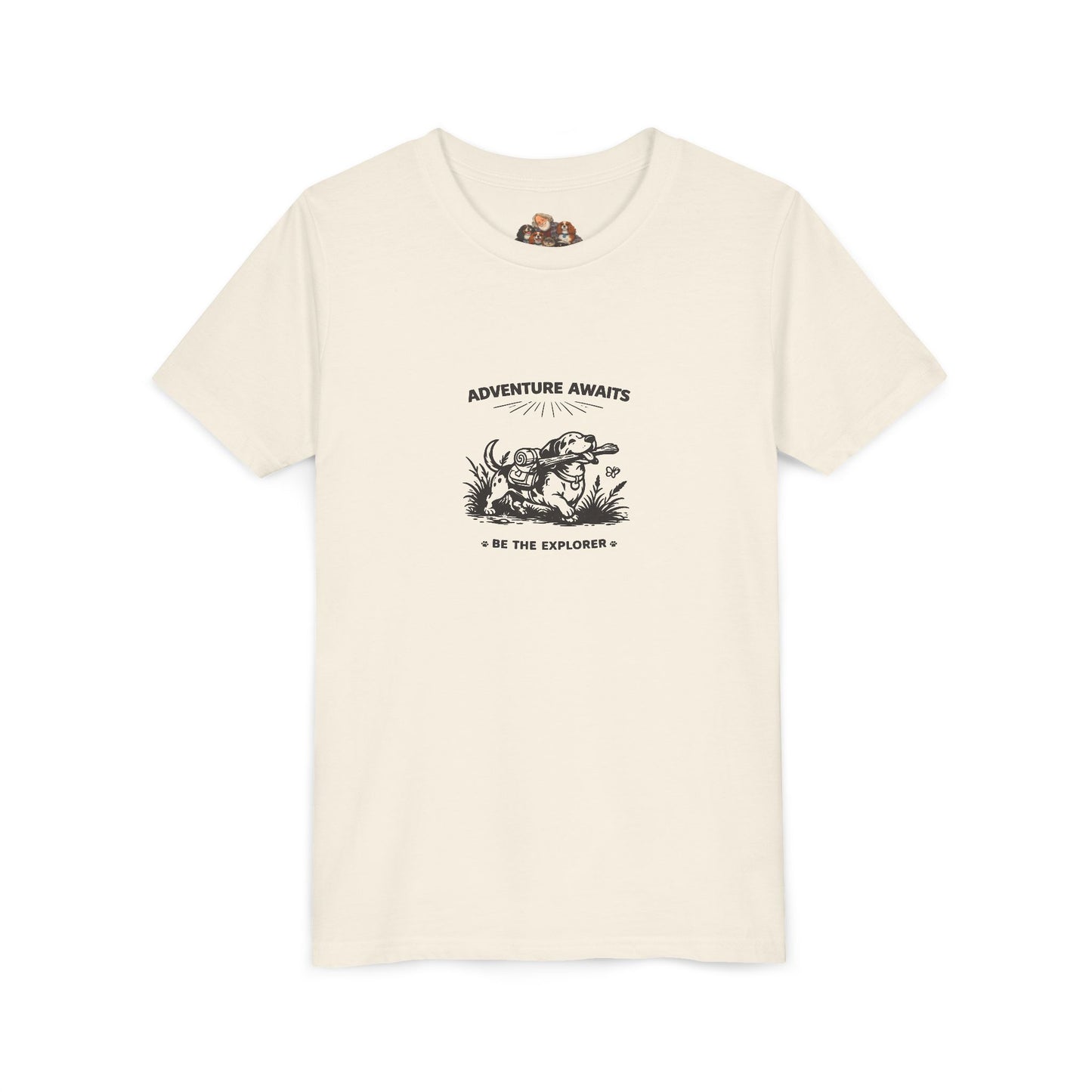 Adventure Awaits -- Youth Dog Lover Tee