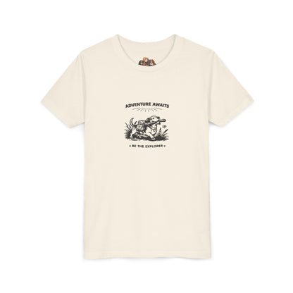 Adventure Awaits -- Youth Dog Lover Tee