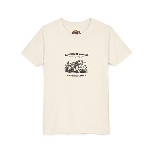 Adventure Awaits -- Youth Dog Lover Tee