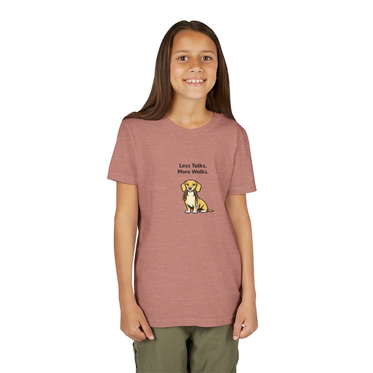 Less Talks. More Walks. -- Youth Dog Lover Tee