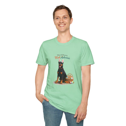 Doberman Treat Antenna™ – Easter Dog Lover Tee