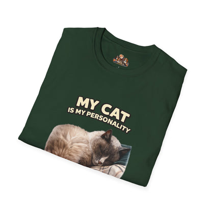 My Cat Is My Personality – "Quietly Devoted" – Personalized Custom Cat Shirt