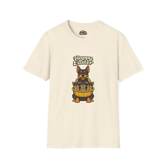 Doberman Family "Happy Easter"