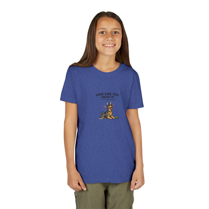 Love Like You Mean It -- Youth Dog Lover Tee