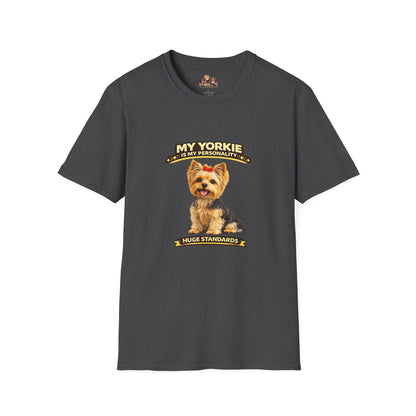 My Yorkie Is My Personality -- Personalized Dog Breed T-Shirt