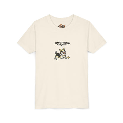 I Have Friends In Low Places -- Youth Dog Lover Tee