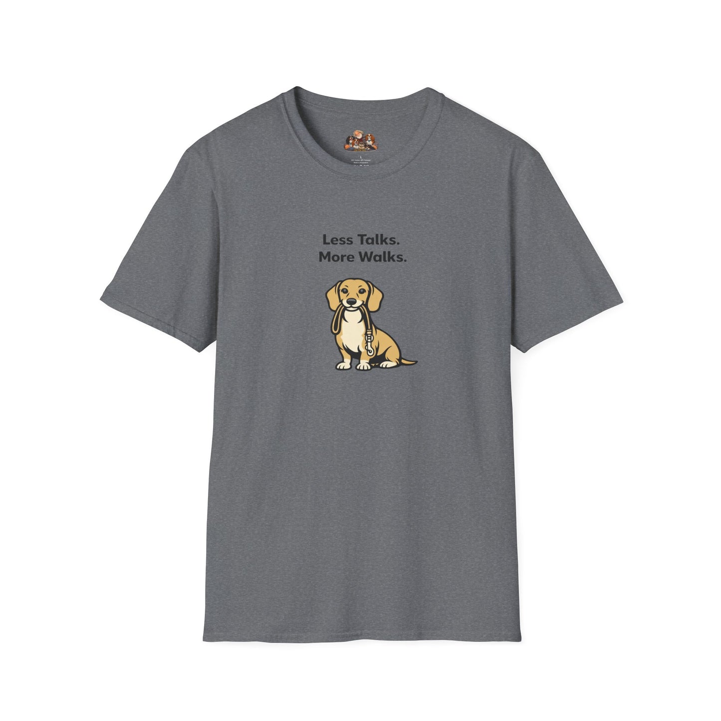 Beagle Less Talks. More Walks.  —  Soft-Color Minimalist Family Collection For Adult Dog Lovers