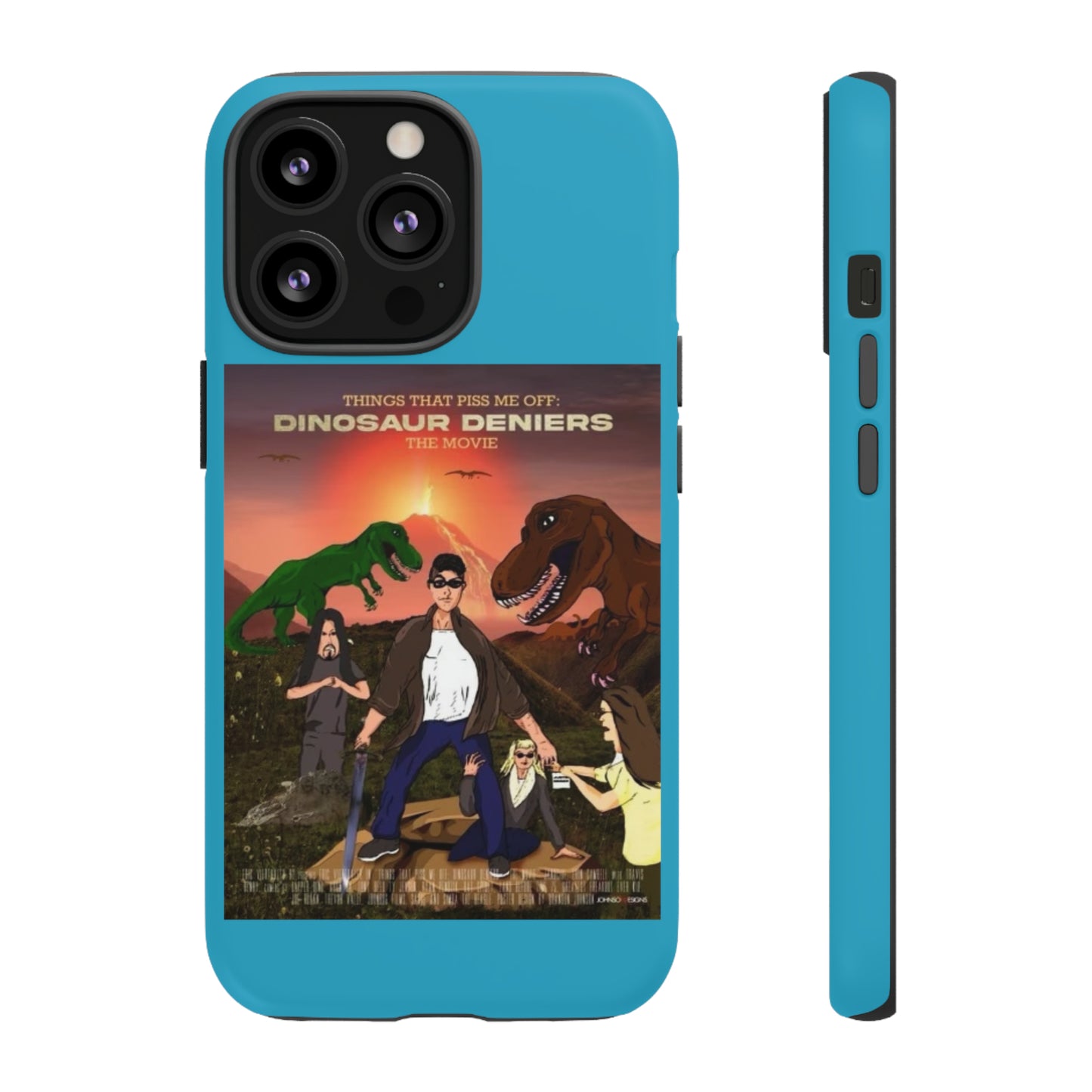 Dinosaur Deniers: The Movie Tough Phone Case (turquoise)