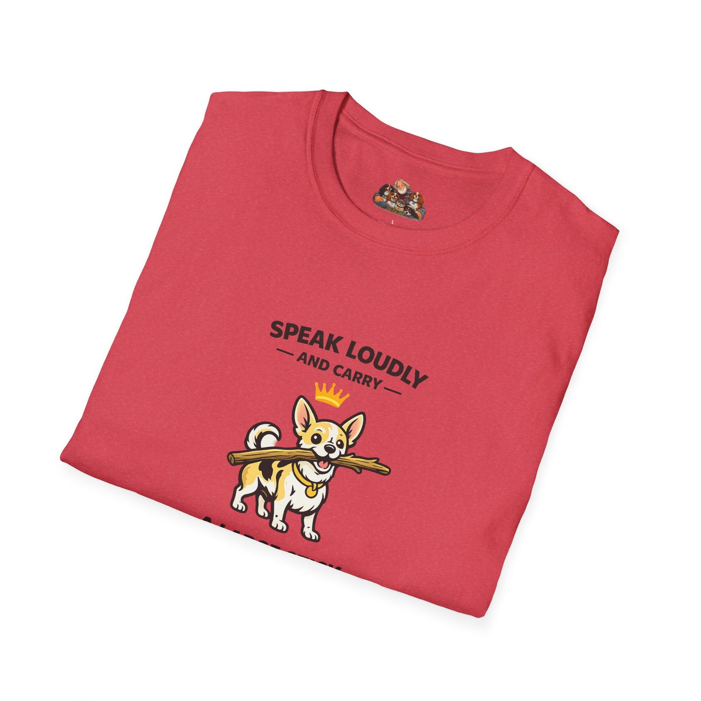 Speak Loudly And Carry A Large Stick  — Soft-Color Minimalist Family Collection For Adult Dog Lovers