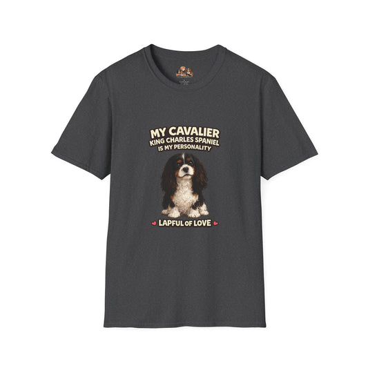 My Cavalier King Charles Spaniel Is My Personality – Lapful Of Love– Personalized Dog Breed Tee
