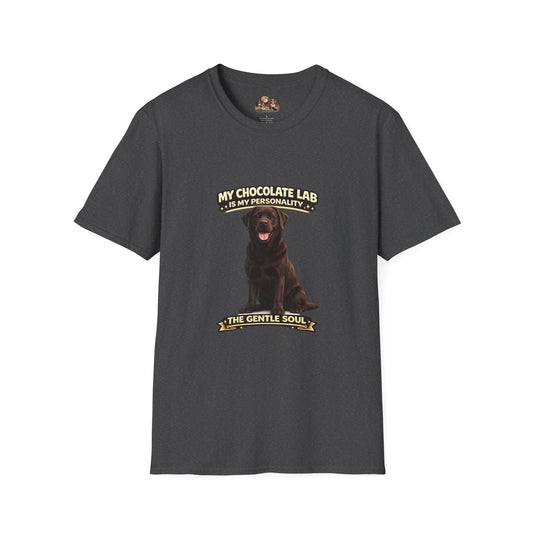 My Chocolate Lab is My Personality – "The Gentle Soul" – Personalized Custom Dog Breed Shirt