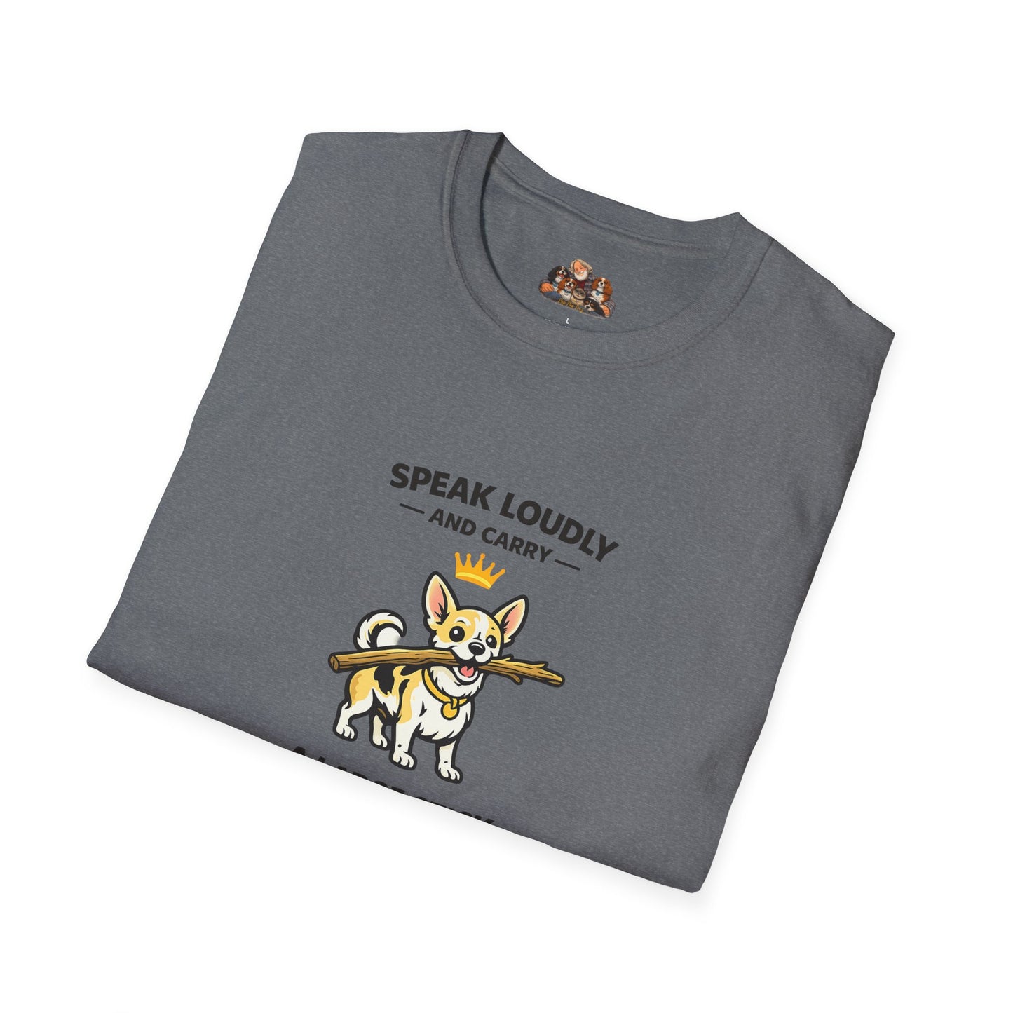 Speak Loudly And Carry A Large Stick  — Soft-Color Minimalist Family Collection For Adult Dog Lovers
