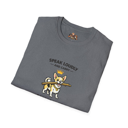 Speak Loudly And Carry A Large Stick  — Soft-Color Minimalist Family Collection For Adult Dog Lovers