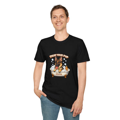 Bath Time Survivor – Personalized Dog Spa T-Shirt – Paw Spa Days Remembered
