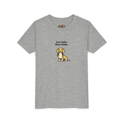 Less Talks. More Walks. -- Youth Dog Lover Tee