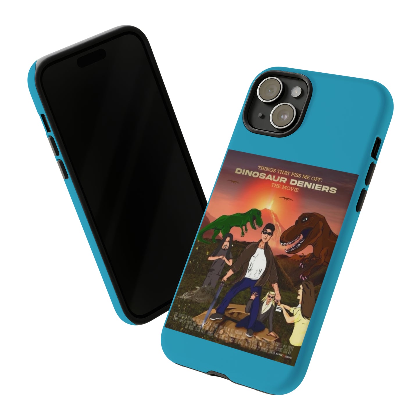 Dinosaur Deniers: The Movie Tough Phone Case (turquoise)