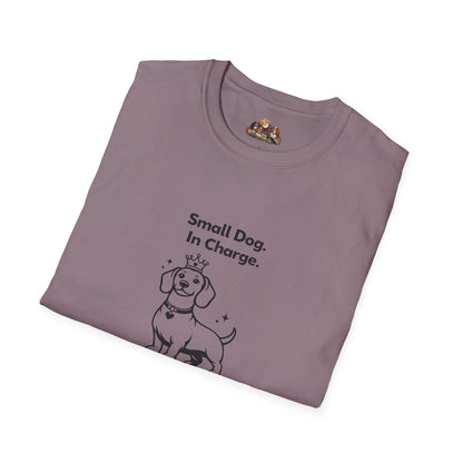 Small Dog. In Charge. —  Black And White Minimalist Family Collection For Adult Dog Lovers